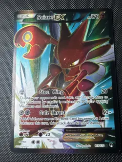 Scizor EX (Full Art) 119/122 Breakpoint Holo Near Mint Pokemon Card - Image 3