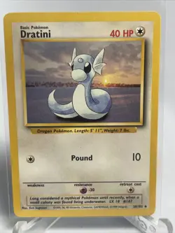 DRATINI - Base Set - 26/102 - Uncommon - Pokemon Card - Unlimited Edition - NM - Image 2