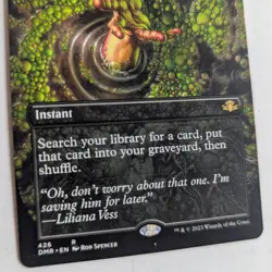 MTG 1x BORDERLESS Entomb 426 Dominaria Remastered Magic the Gathering Card x1 NM - Image 3