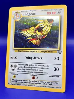 1999 Pokemon Card Jungle Set Pidgeot 8/64 Holo Rare LP-MP - Image 2