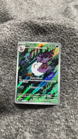 Pokemon TCG Arbok Card Temporal Forces Holo Illustration Rare Full Art 176/162 - Image 1