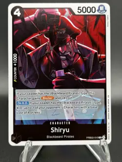 Shiryu PRB-02 PRB02-015 Foil Rare The Best Vol 2 One Piece Card Near Mint NM TCG - Image 1