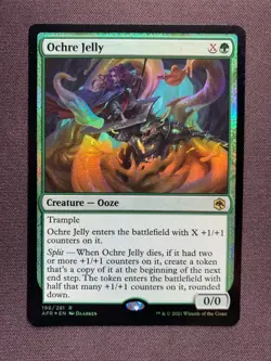 Ochre Jelly FOIL - 196/281 - Rare - Adventures in the Forgotten Realms AFR MTG - Image 1