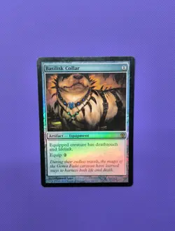 MTG Basilisk Collar Worldwake Foil Magic The Gathering Commander EDH - Image 1