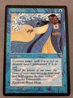 Hydroblast Ice Age Regular MTG-Never Played Near Mint-Vintage Magic - Image 1