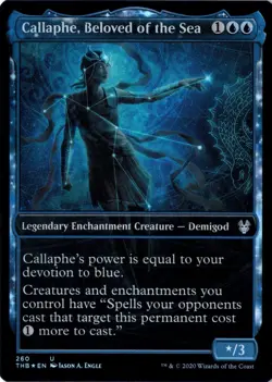 Callaphe Beloved Of The Sea NM* FOIL SHOWCASE Theros Beyond Death 260-UnltdCards - Image 1