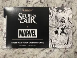 MTG Secret Lair X Spider-Man: Venom Unleashed (Inks) Rainbow Foil Edition SEALED - Image 1