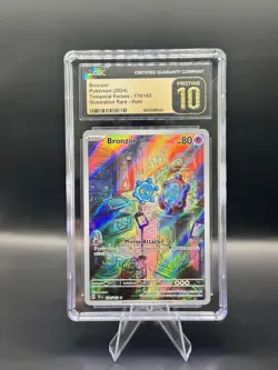 Pokemon Temporal Forces Bronzor Illustration Rare - CGC PRISTINE 10 - POP 8! - Image 1