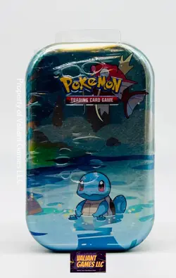 Pokemon Kanto Friends Squirtle Mini Tin Sealed Small Tear - Image 1
