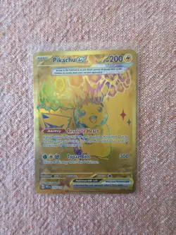 Pokemon Pikachu ex 179/131 - Hyper Rare Gold - Prismatic Evolutions - Image 1
