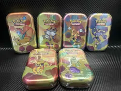 SET OF 6 - Pokemon 151 Mini Tins Factory Sealed Brand New - Image 1