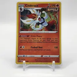 Pokemon Crown Zenith - Cinderace - SWSH278 - Black Star Holo Promo - Image 1