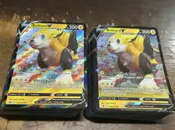 LOT OF (100 Pokemon TCG - Boltund V, Sword & Shield Promo, SWSH219, Black Star - Image 1