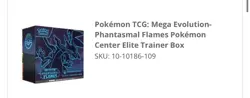 PRESALE Pokemon Center Phantasmal Flames ETB CONFIRMED PREORDER 11/14 - Image 2