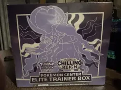 Pokemon Sword And Shield Chilling Reign Pokemon Center ETB Sealed Brand New - Image 1