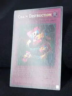3 x YuGiOh Chain Destruction PSV-006 Ultra Rare Unlimited Edition LP/MP - Image 4