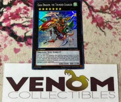 1x (M/NM) Gaia Dragon, the Thunder Charger GAOV-EN046 Super Rare 1st Ed. YuGiOh - Image 1