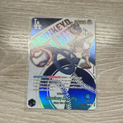 One Piece Los Angeles Dodgers Monkey D. Luffy Promo Card English - Image 1