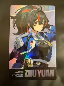 Zenless Zone Zero Zhu Yuan Holographic Card ZZZ Anime Expo Impulse - Image 1
