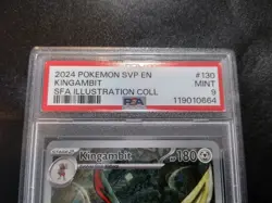 PSA 9 Kingambit SVP130 Full Art Black Star Promo Shrouded Fable Pokemon Card - Image 3