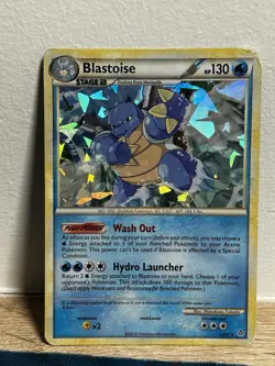 Blastoise 13/95 HGSS Unleashed Holo Promo Cracked Ice Pokemon Card HP - Image 1