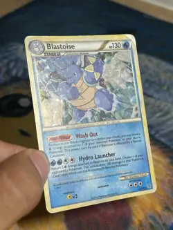 Blastoise 13/95 HGSS Unleashed Holo Promo Cracked Ice Pokemon Card HP - Image 3