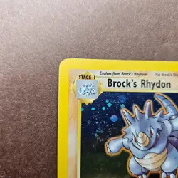 Brock's Rhydon 002/132 Pokemon Gym Heroes Holo Rare Card - Image 2