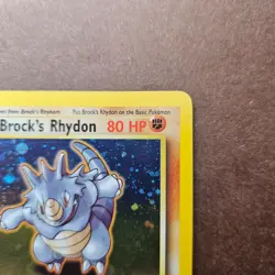Brock's Rhydon 002/132 Pokemon Gym Heroes Holo Rare Card - Image 3