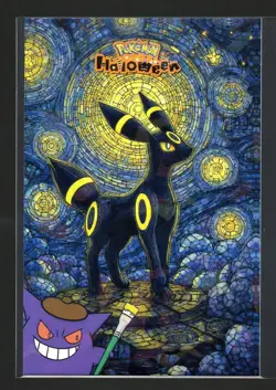 POKEMON HALLOWEEN CARD * UMBREON* HOLO - Image 1