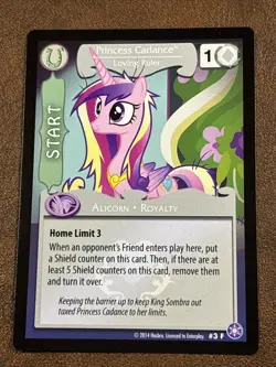 2014 My Little Pony Premiere Cards HASBRO (Start/Boosted) Princess Cadance #3 - Image 1