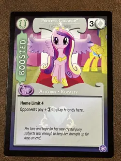 2014 My Little Pony Premiere Cards HASBRO (Start/Boosted) Princess Cadance #3 - Image 2