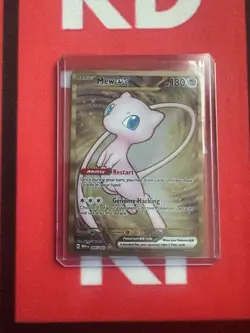 2023 Mew ex 205/165 Scarlet & Violet 151 UPC Gold Metal Promo Card NM - Image 1