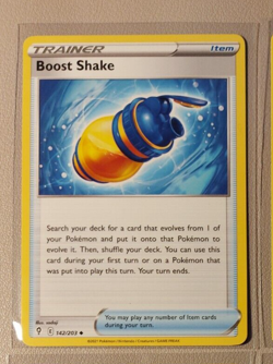 2x Boost Shake 142/203 Pokemon card Evolving Skies uncommon NM - Image 2
