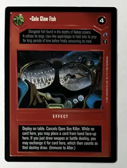 Star Wars CCG SWCCG Colo Claw Fish Reflections 3 III Premium Card Rare Set LP - Image 1