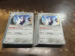 LOT OF (100) Stellar Crown Archaludon 107/142 Rare Cosmos Holo Pokemon Card 2024 - Image 1