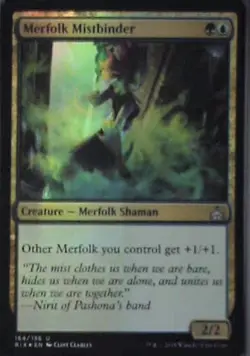 Merfolk Mistbinder - Rivals of Ixalan: #164, Magic: The Gathering - Foil Nm R246 - Image 1