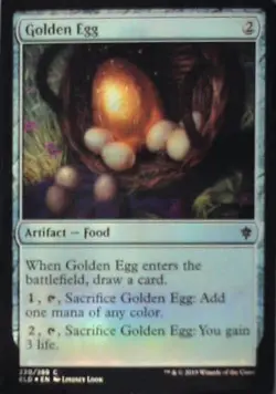 Golden Egg - Throne of Eldraine: #220, Magic: The Gathering - Foil Nm R246 - Image 1