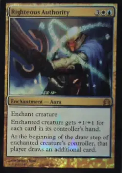 Righteous Authority - Return to Ravnica: #189, MTG - Foil Nm R246 - Image 1