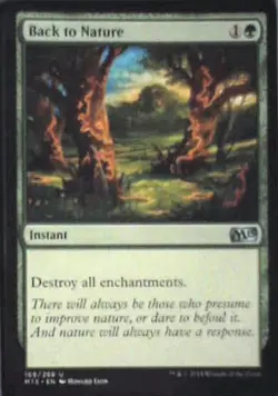 Back to Nature - Magic 2015 (M15): #169, Magic: The Gathering Nm R243 - Image 1