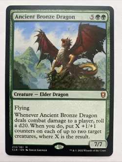 Ancient Bronze Dragon (214/1080) Commander Legends Battle for Baldur's Gate NM - Image 1