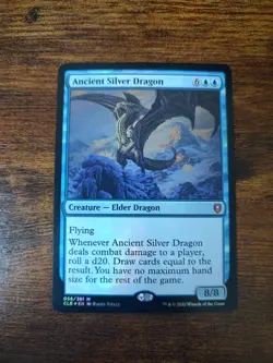 Ancient Silver Dragon Commander Legends: Battle for Baldur's Gate Foil - Image 1