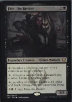 Fain, the Broker - Commander 2021: #40, Magic: The Gathering Nm R239 - Image 1