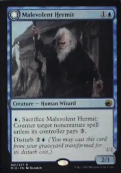 Malevolent Hermit - Innistrad: Midnight Hunt: #61, Magic: The Gathering Nm R239 - Image 1