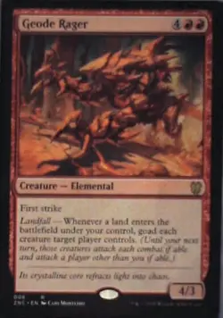 Geode Rager - Commander: Zendikar Rising: #6, Magic: The Gathering Nm R238 - Image 1