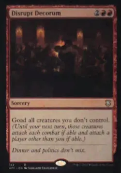 Disrupt Decorum - Commander: Adventures in the Forgotten Realms: #122 Nm R238 - Image 1