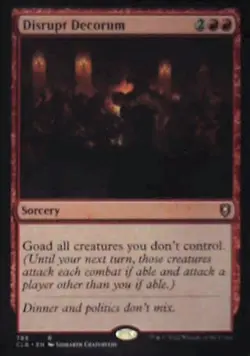 Disrupt Decorum - Commander Legends: Battle for Baldur's Gate: #789 Nm R238 - Image 1