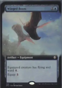 Winged Boots (Extended Art): #289, Magic: The Gathering Nm R238 - Image 1