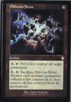 Oblivion Stone (Retro Frame) - Commander: The Brothers' War: #153 Nm R237 - Image 1