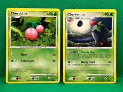 Pokemon Tcg Cherubi 60/99 & Cherrim 15/99 Platinum Arceus Non Holo - Image 1