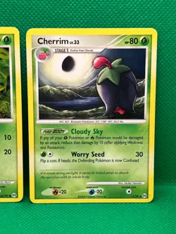 Pokemon Tcg Cherubi 60/99 & Cherrim 15/99 Platinum Arceus Non Holo - Image 3